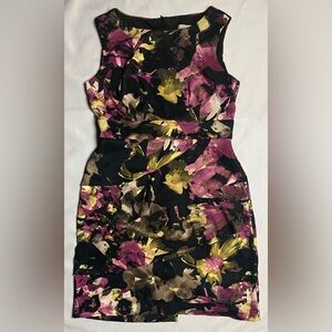 Floral Watercolor Print Dress